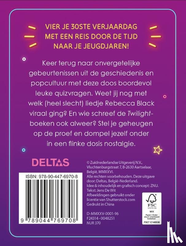 de Wit, Jens - Quiz Hoera 30 jaar!