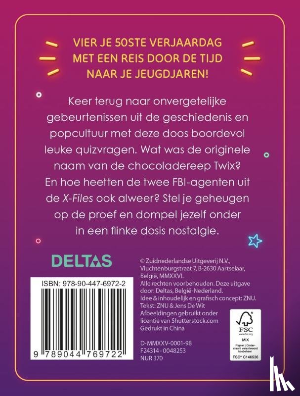 DE WIT, JENS - Quiz Hoera 50 jaar!