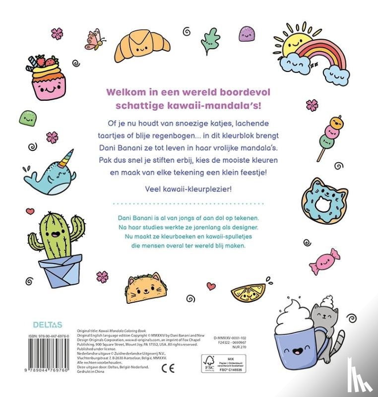  - Kawaii Mandala kleurpret