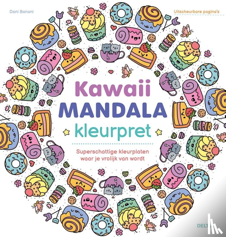  - Kawaii Mandala kleurpret