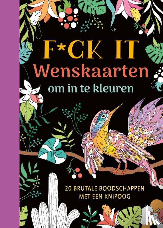 ZNU - F*ck it - Wenskaarten om in te kleuren