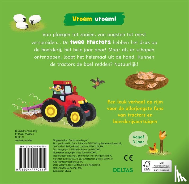 ROBINSON, MICHELLE - Vroem vroem - Aan het werk! Een boek vol stoere tractors