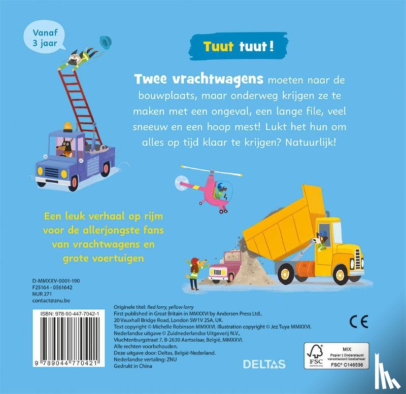 ROBINSON, MICHELLE - Tuut tuut - Aan de slag! Een boek vol leuke vrachtwagens