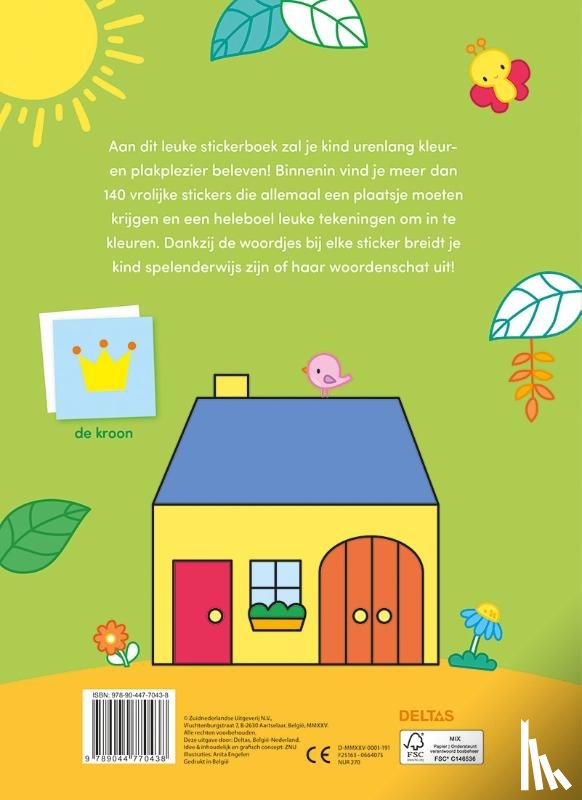 ZNU - Mijn eerste woordjes kleur- en stickerboek (3-5 j.)