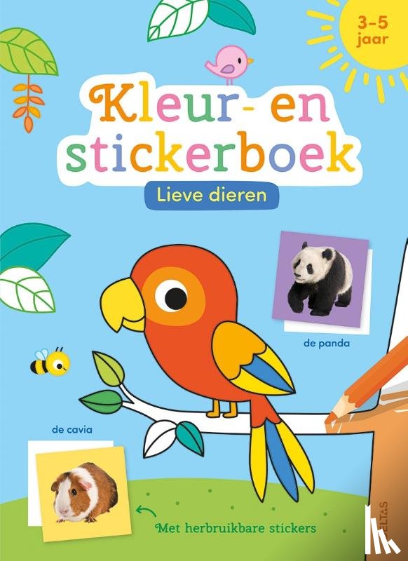 ZNU - Lieve dieren kleur- en stickerboek (3-5 j.)
