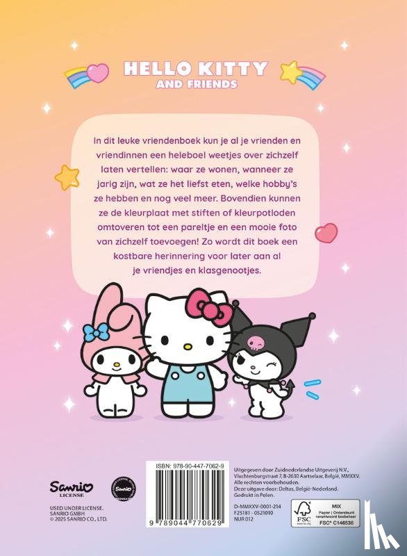  - Hello Kitty vriendenboek