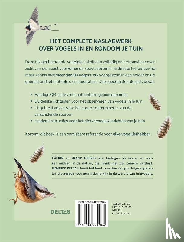 HECKER, KATRIN - Complete gids Vogels in de tuin