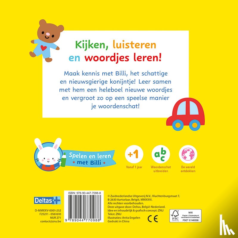  - Mijn allereerste woordenboek - Spelen en leren met Billi