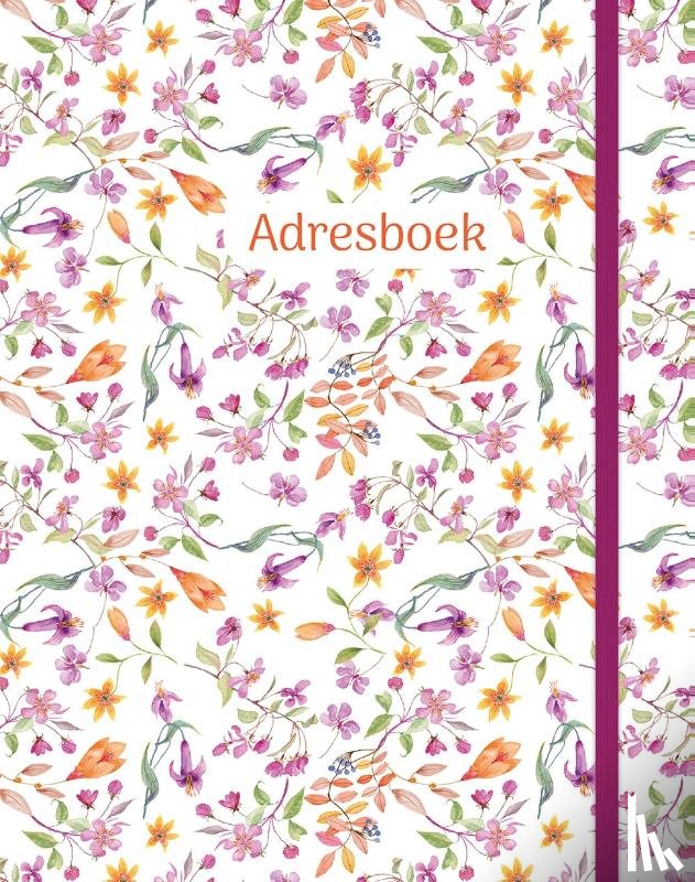  - Adresboek (groot) - Romantic Flowers