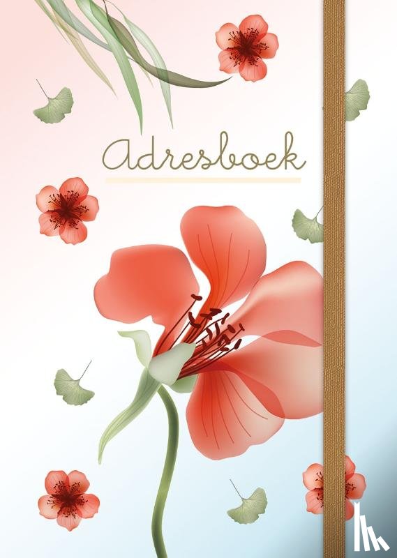  - Adresboek (klein) - Transparent Flowers