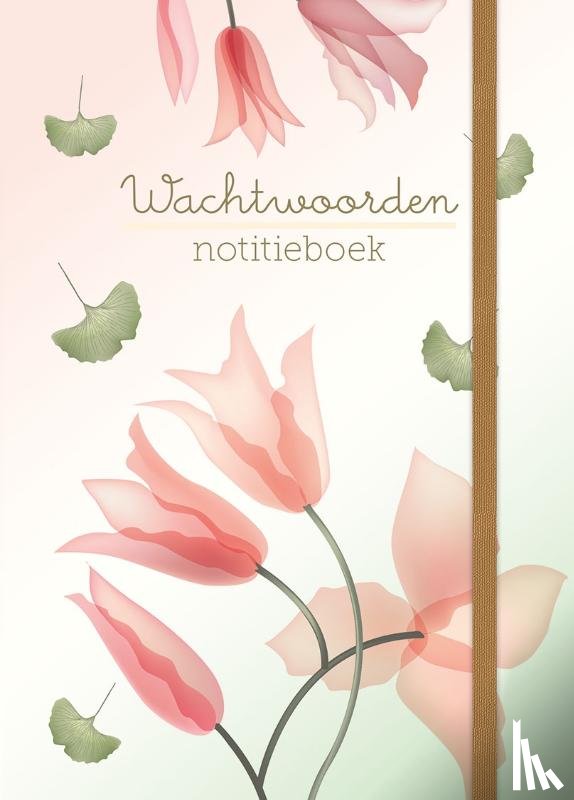  - Wachtwoorden notitieboek - Transparent Flowers