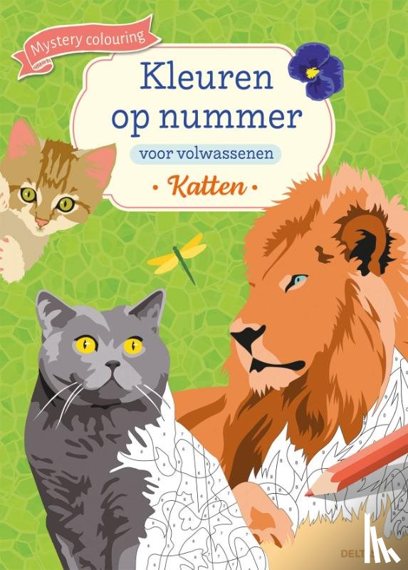  - Kleuren op nummer voor volwassenen - Katten