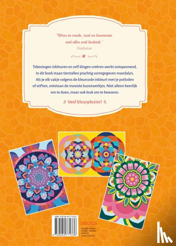  - Kleuren op nummer voor volwassenen - Mandala's