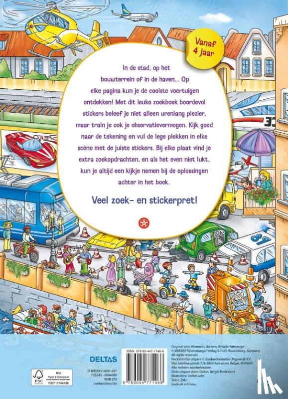 ZNU - Mijn leuke zoekboek met stickers - Voertuigen