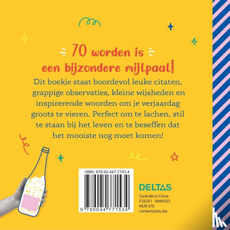  - 70 jaar Gefeliciteerd!