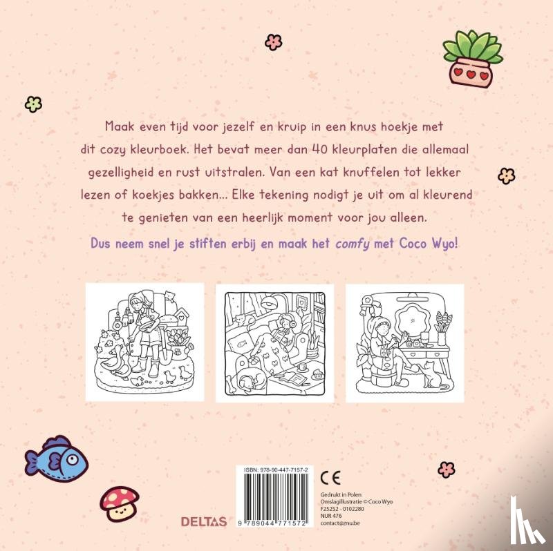  - Girl Moments Cute & Comfy kleurboek Coco Wyo