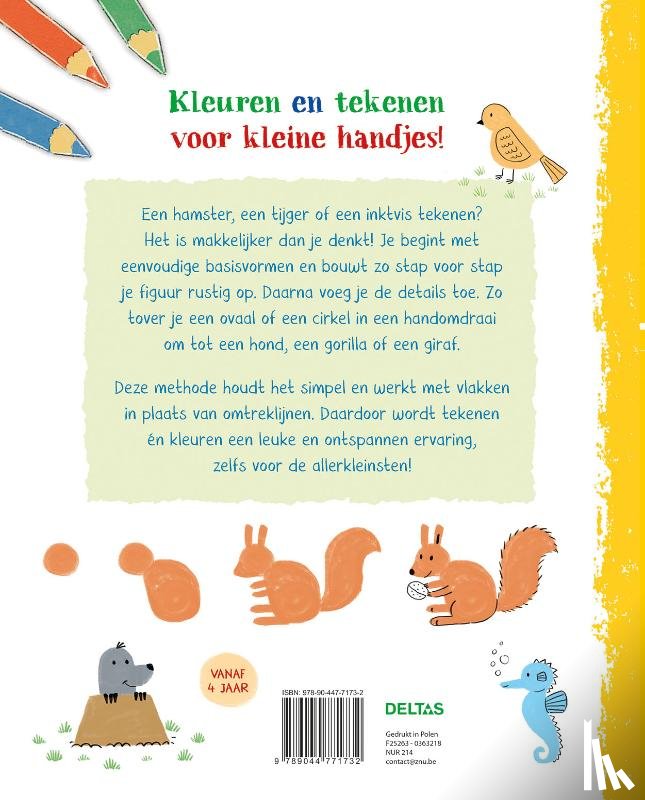 STERNBAUM, NICO - Mijn eerste tekenboek Vrolijke dieren (vanaf 4 jaar)