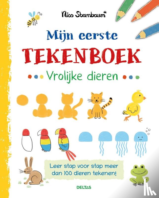 STERNBAUM, NICO - Mijn eerste tekenboek Vrolijke dieren (vanaf 4 jaar)