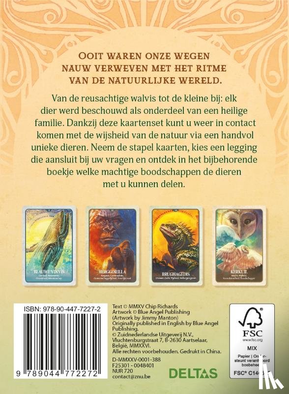 Richards, Chip - De geheime boodschappen van dieren - Boek en orakelkaarten