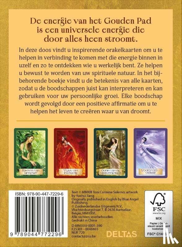 Salerno-Carmine, Toni - De wijsheid van het gouden pad - Boek en orakelkaarten