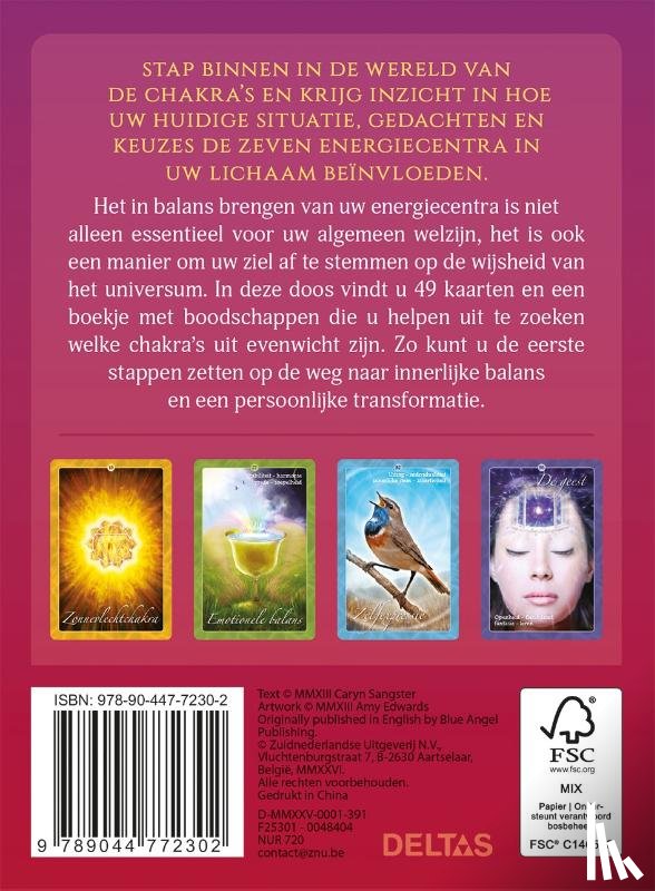 Sangster, Caryn - Chakra wijsheid - Boek en orakelkaarten