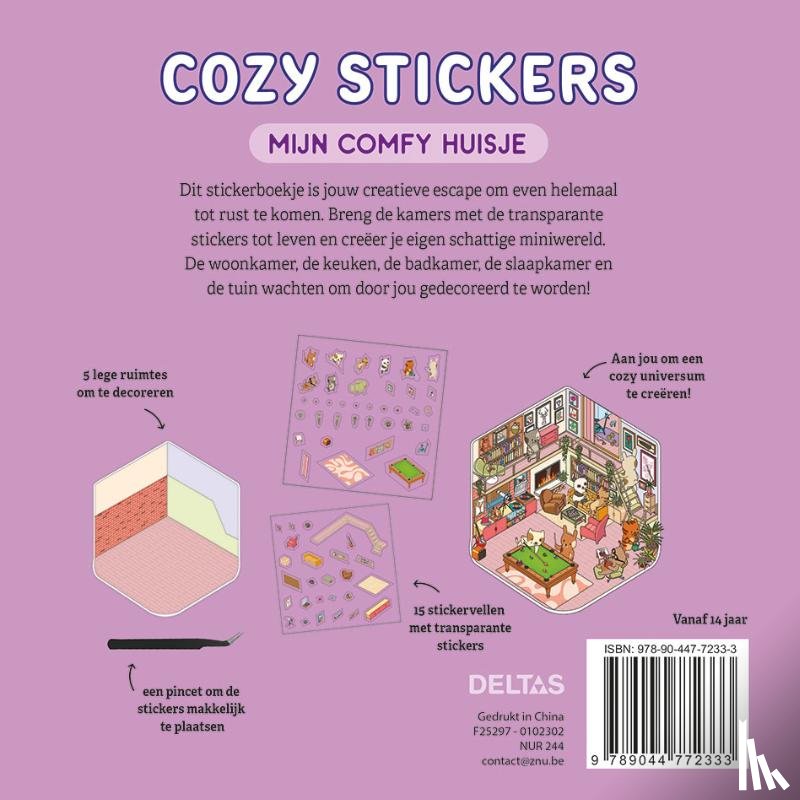  - Cozy Stickers - Mijn comfy huisje