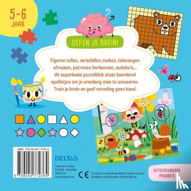 - Oefen je brein! Leerrijke spelletjes 5-6 jaar
