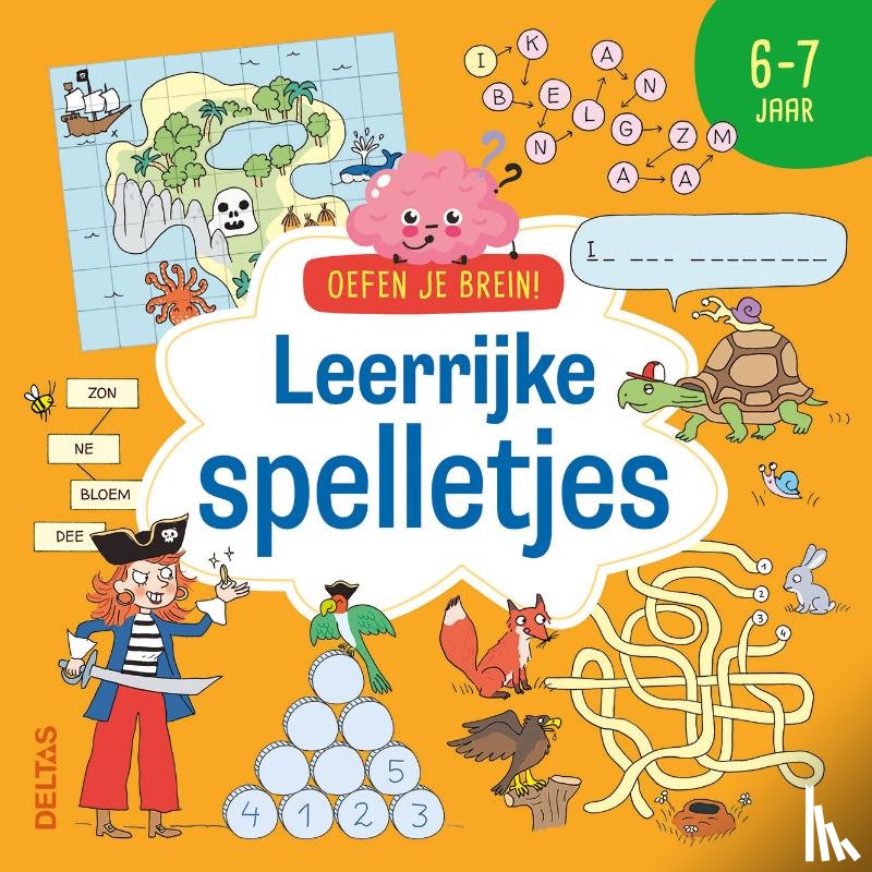 LEBRUN, SANDRA - Oefen je brein! Leerrijke spelletjes 6-7 jaar