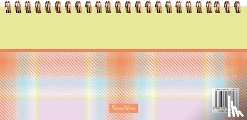  - Weekplanner - Yellow Tartan (Spiraal)