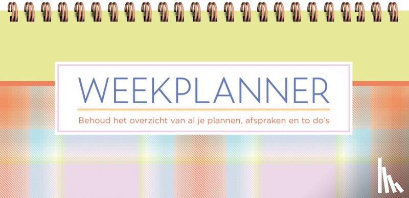  - Weekplanner - Yellow Tartan (Spiraal)
