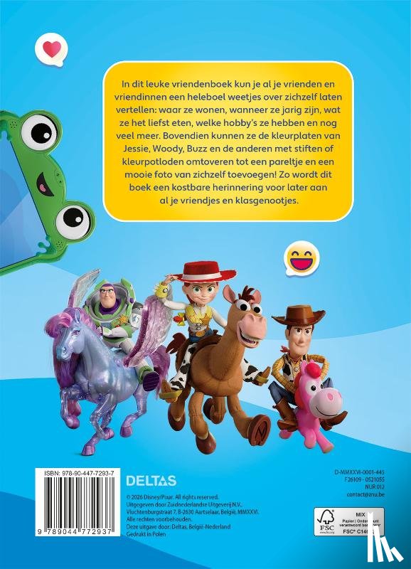  - Disney vriendenboek Toy Story 5