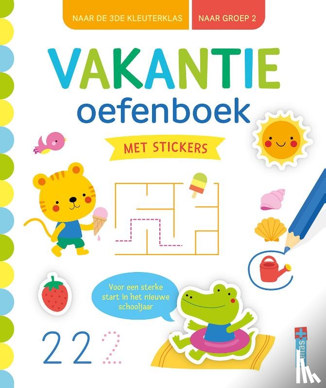 ZNU - Vakantie oefenboek met stickers (naar de 3de kleuterklas / naar groep 2)