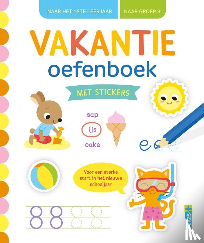 ZNU - Vakantie oefenboek met stickers (naar het 1st leerjaar / naar groep 3)