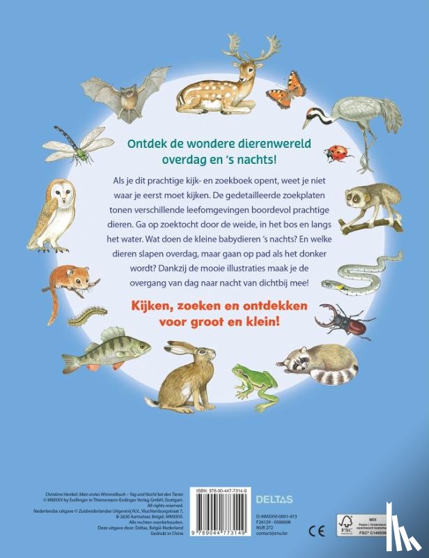  - Kijk- en zoekboek - Dag en nacht bij de dieren