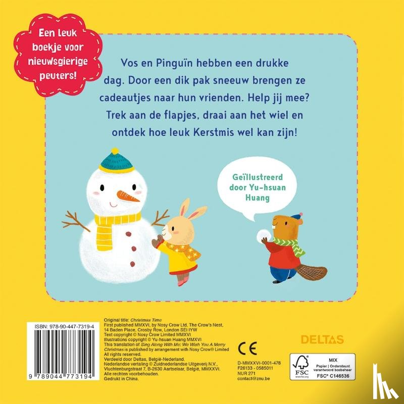 - Mijn leuke schuifboekje - Vrolijk kerstfeest, iedereen!