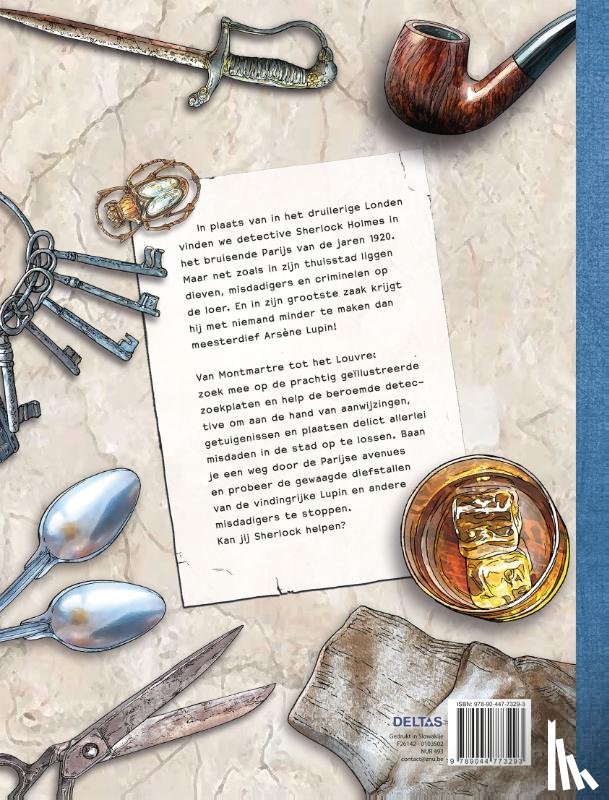 KECK, GECKO - Sherlock Holmes Zoek- en Puzzelboek - De grote roof in Parijs
