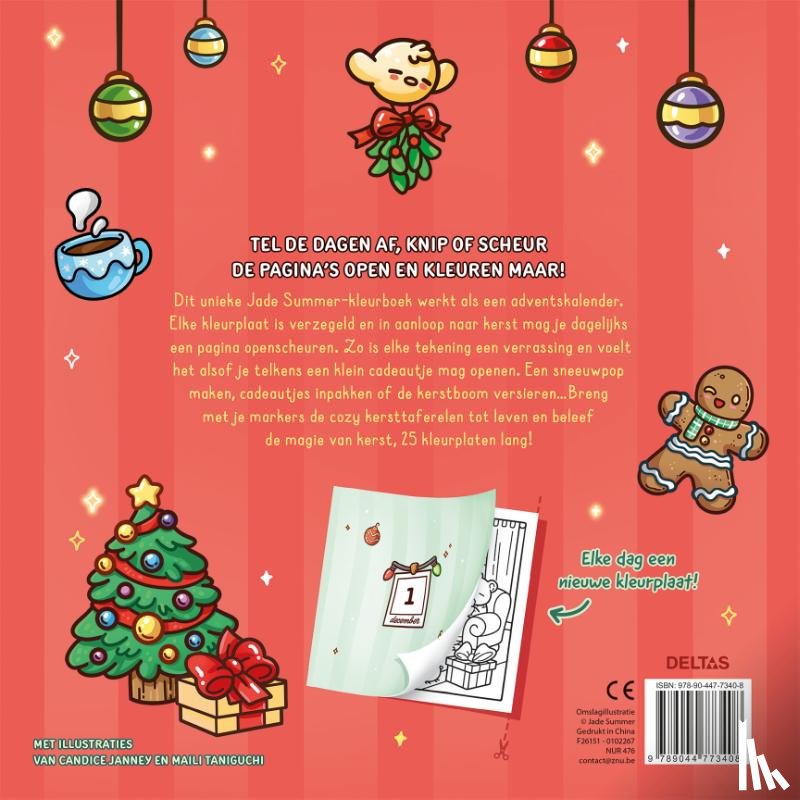  - Cozy Christmas Adventskalender om in te kleuren Jade Summer