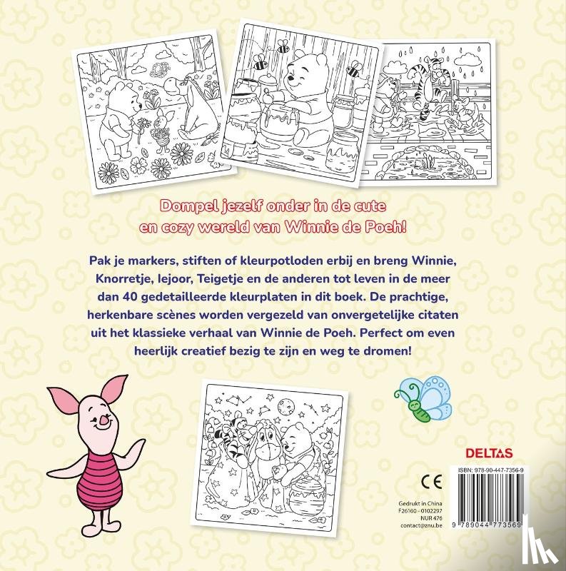  - Disney Cute & Cozy kleurboek Winnie de Poeh