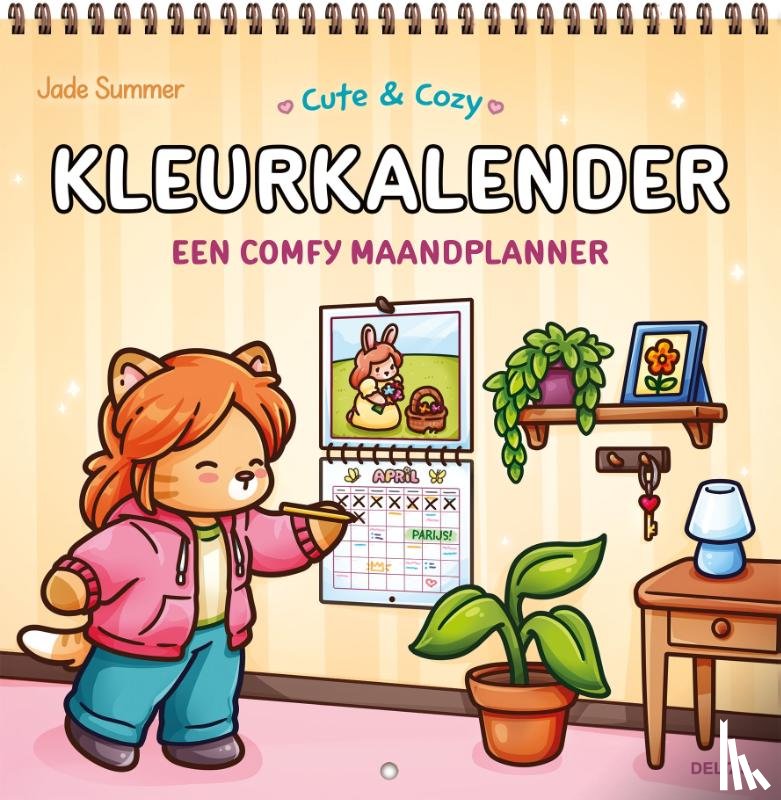  - Cute & Cozy Kalender om in te kleuren Jade Summer