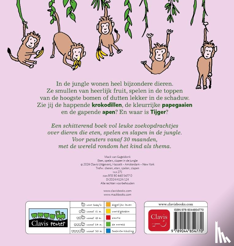 van Gageldonk, Mack - Eten, spelen, slapen in de jungle