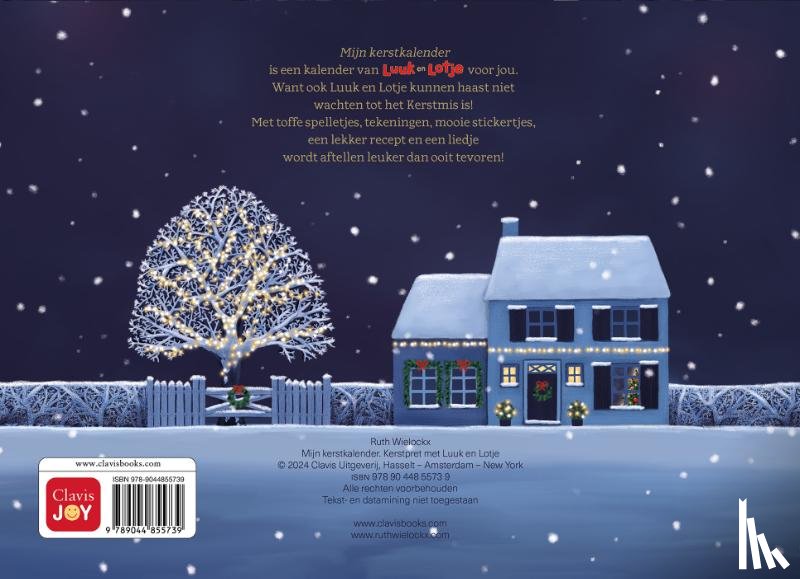 Wielockx, Ruth - Mijn kerstkalender. Kerstpret met Luuk en Lot