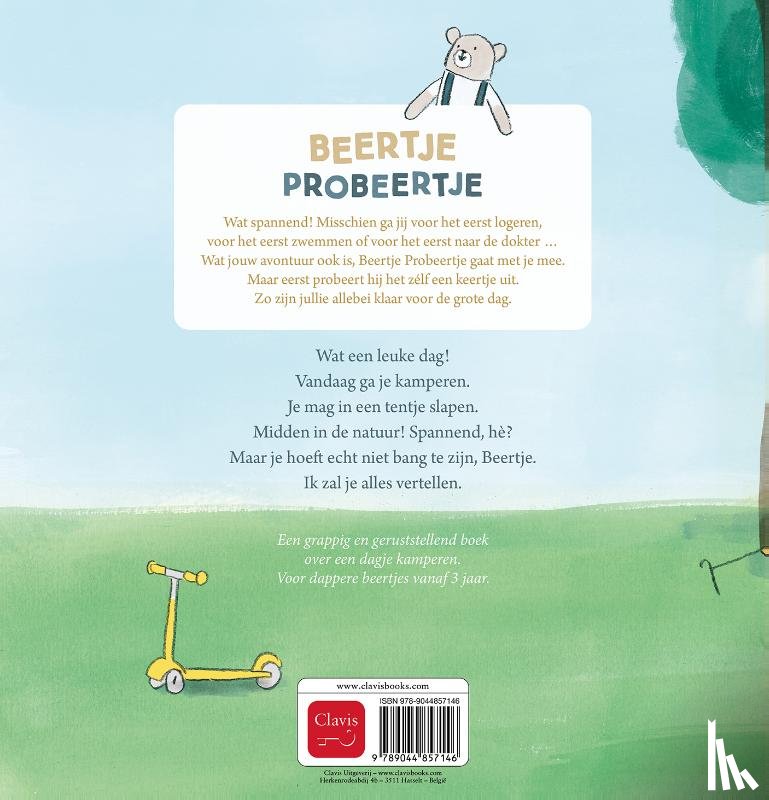 Uitgeverij, Clavis - Beertje Probeertje gaat kamperen