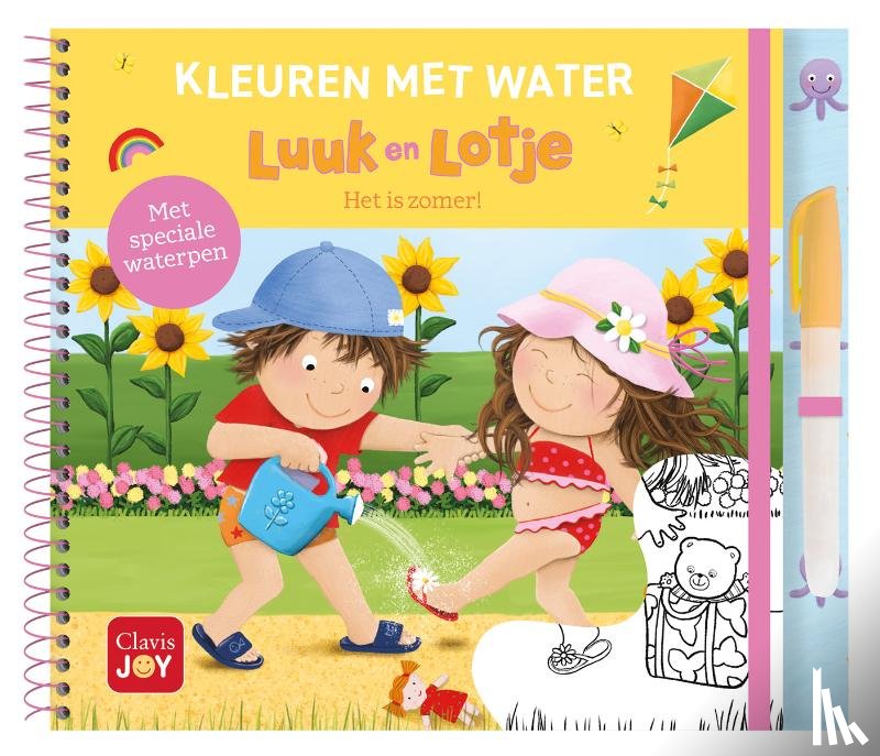  - Kleuren met water. Luuk en Lotje. Het is zomer!