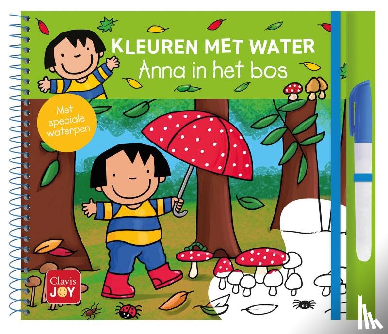  - Kleuren met water. Anna in het bos