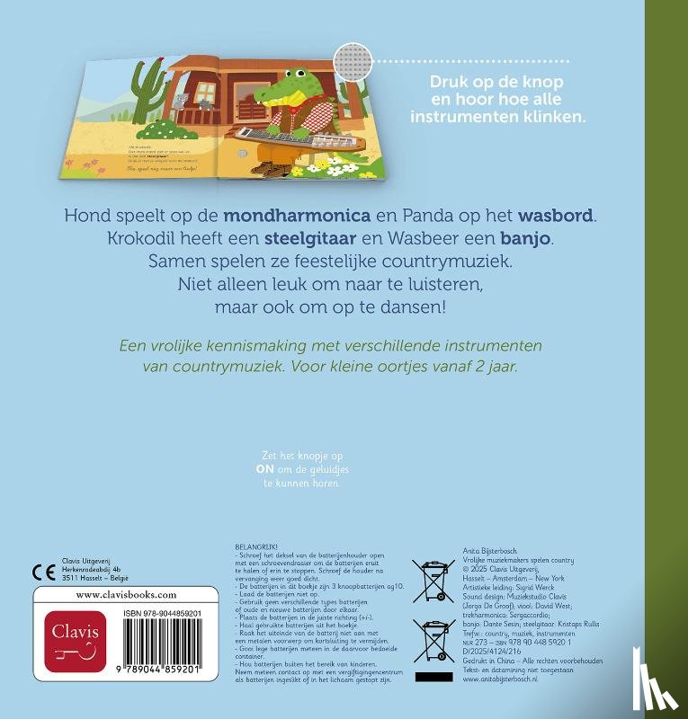 Bijsterbosch, Anita - Geluidenboek. Vrolijke muziekmakers spelen country