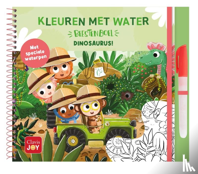 Van Lunter, Federico - Kleuren met water Dinosaurus