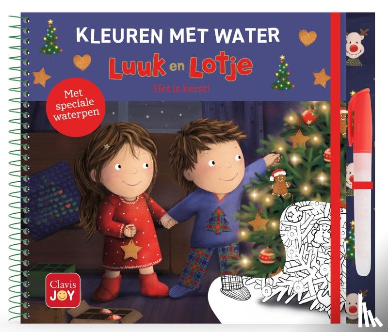 Wielockx, Ruth - Kleuren met water Het is Kerst met Luuk en Lotje