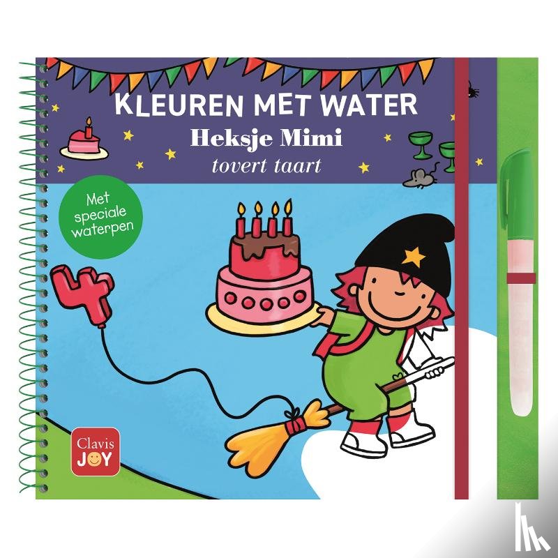 Amant, Kathleen - Kleuren met water. Heksje Mimi tovert taart