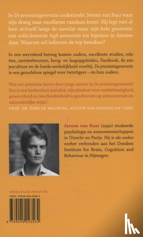 Baar, Jeroen van - De prestatiegeneratie