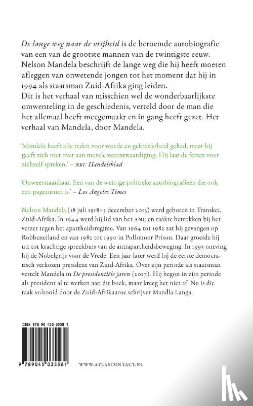 Mandela, Nelson - De lange weg naar de vrijheid